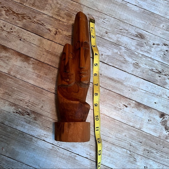 Hand carved wood art - Picture 2 of 6